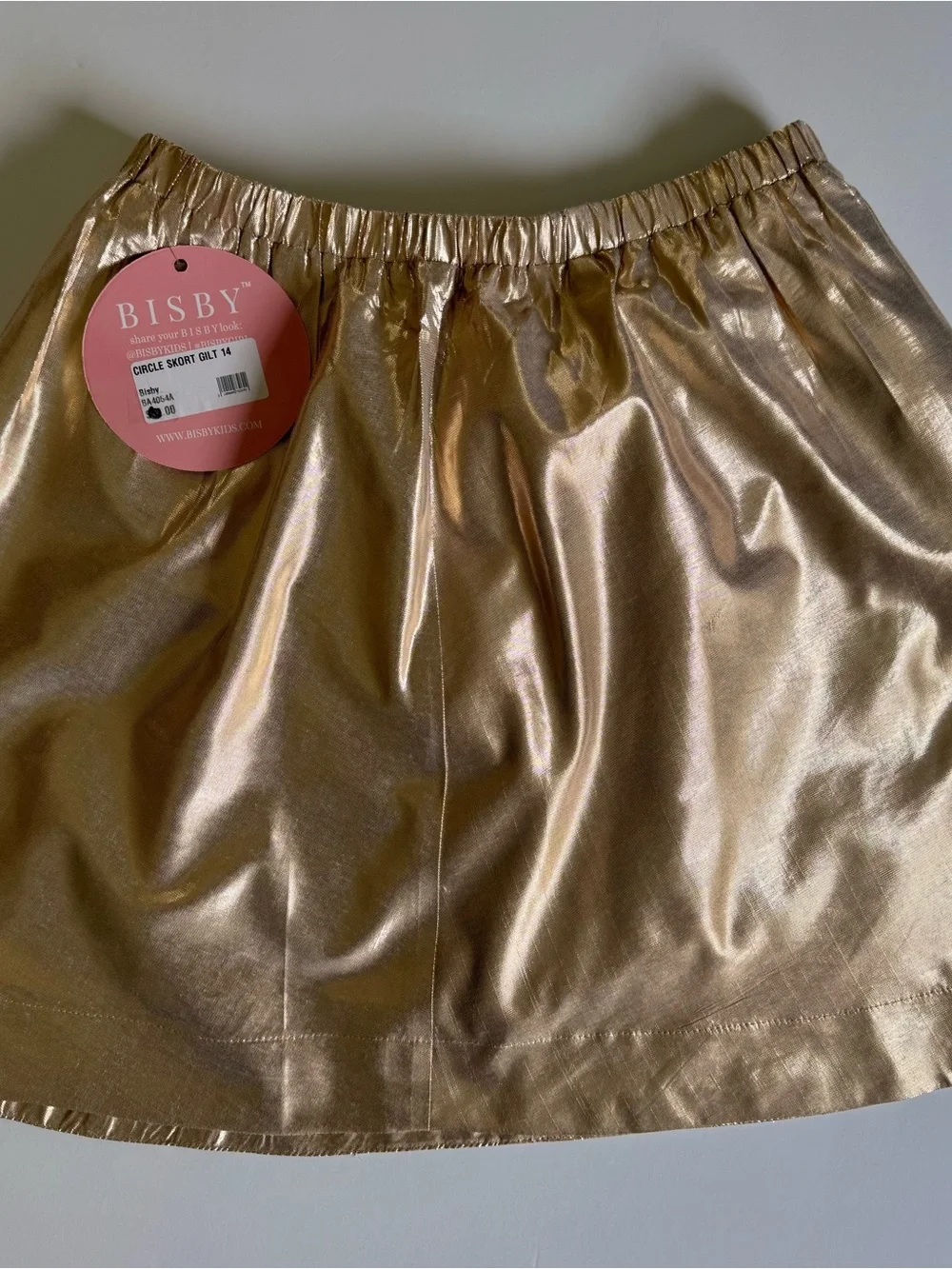Bisby Metallic Rose Gold Girls' Skort